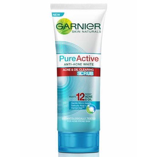 ✦SINAR✦Garnier Pure Active Anti Acne White Scrub 100 ml