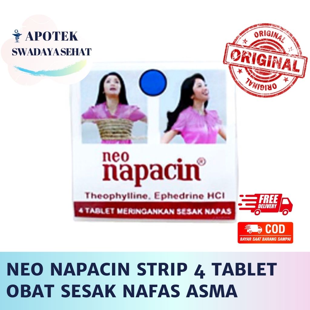 Jual Neo Napacin Strip 4 Tablet Obat Ringankan Sesak Napas Asma