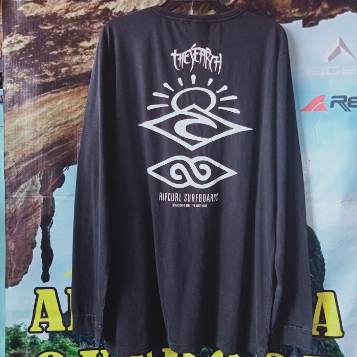 kaos baju ripcurl lengan panjang ORIGINAL sisa EKSPORT size eropa  kaos branded surfing t-shirt surf