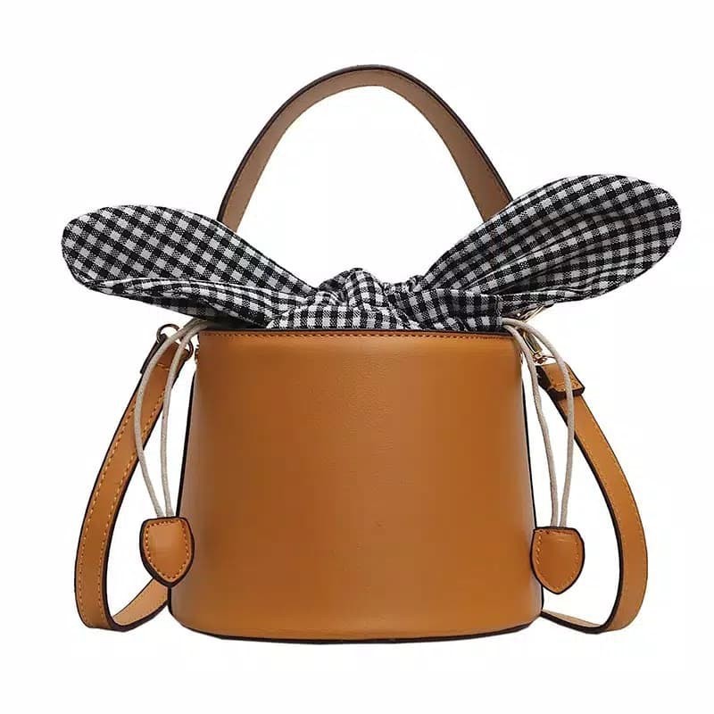 Tas Selempang Import Model Basket Keranjang Polos