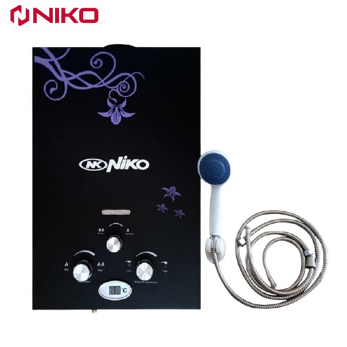 NIKO Gas Water Heater Pemanas Air Tempered Glass NK-6LDN - NIKO Pemanas Air Mandi 100% Original