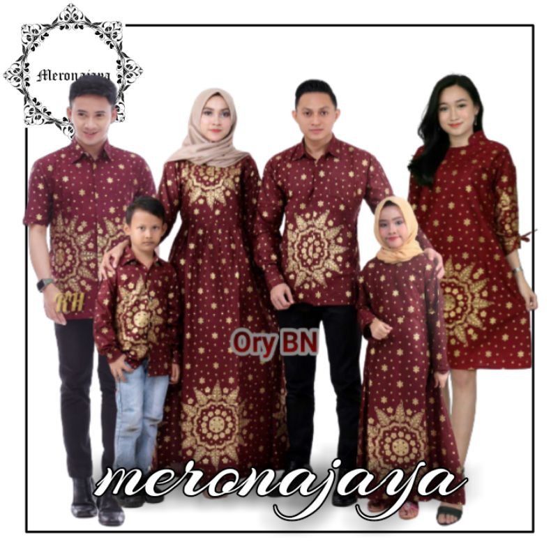 MATAHARI MERAH | Batik couple keluarga modern batik keluarga gamis jumbo termurah di shopee Baju batik keluarga