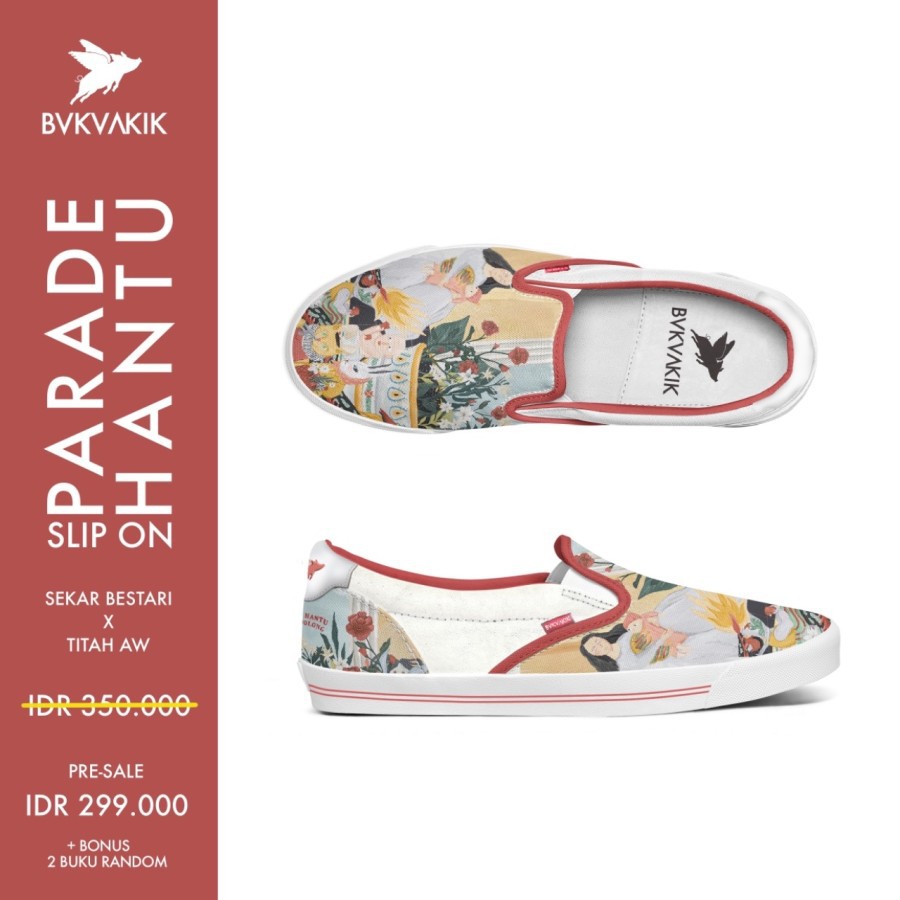 Parade Hantu Slip On sepatu bukuakik