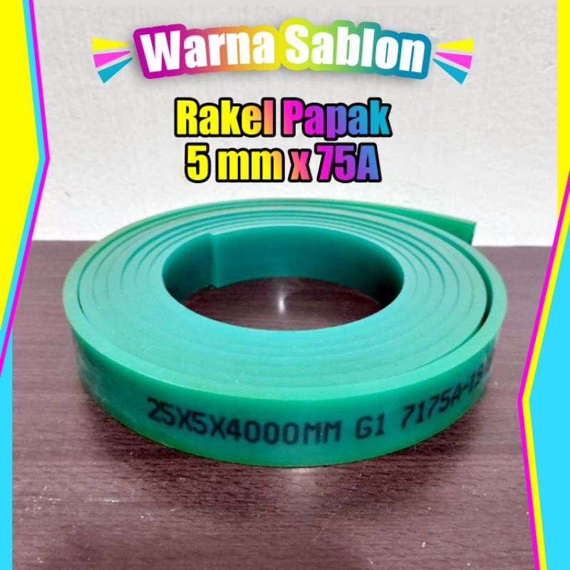 Rakel sablon lancip dan papak 1roll (-+4meter)