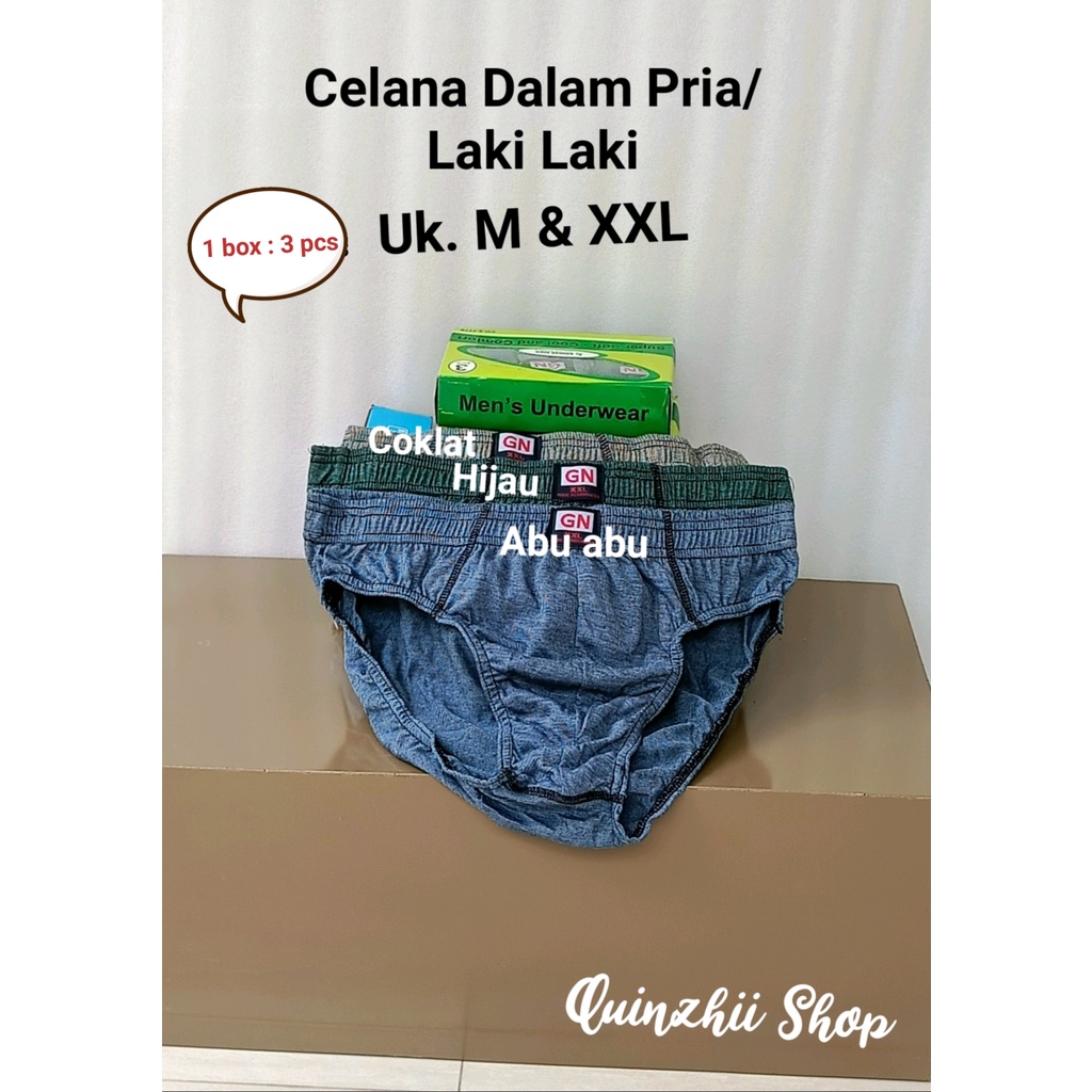 Celana dalam pria/laki laki/cowok uk. M, XXL