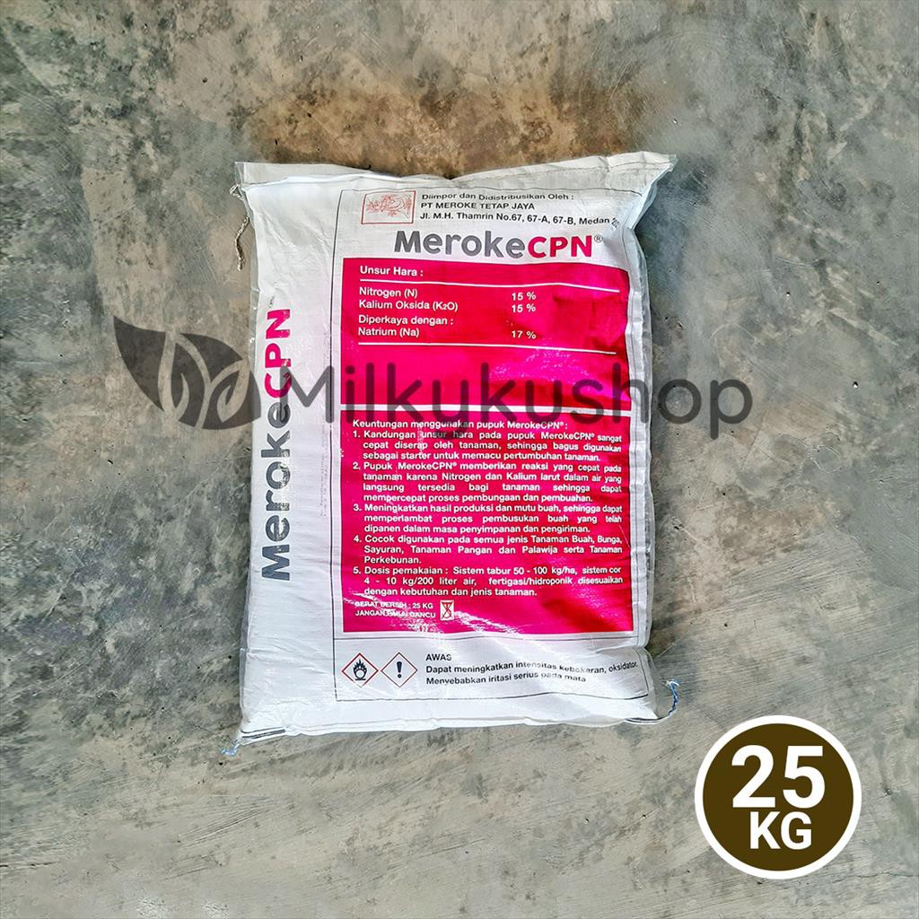 PUPUK MEROKE CPN 25 KG KEMASAN PABRIK VIA GOSEND GRAB