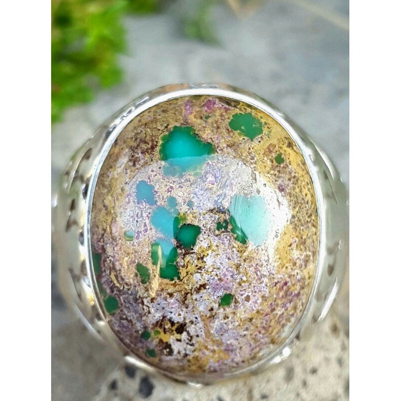 Pirus Persia Natural Urat Emas HQ Ceplok Kuro