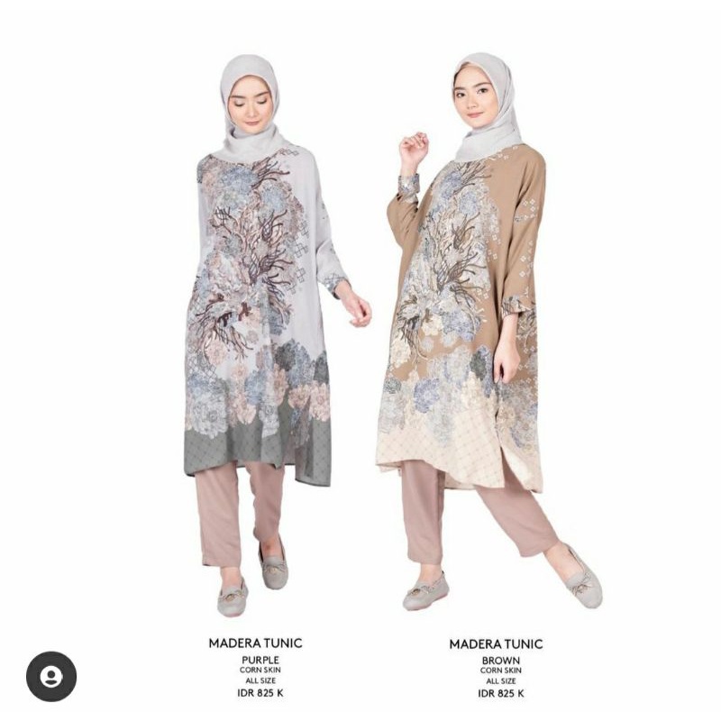 PL Madera Tunik Allsize Ria Miranda + FREE PASHMINA RIA MIRANDA