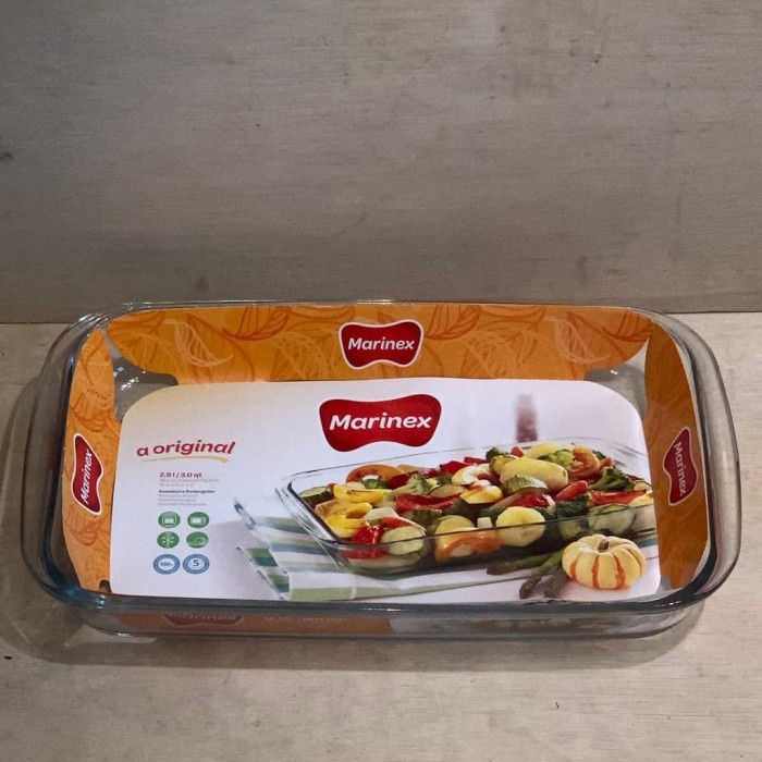 Loyang Kaca - Marinex 6536 Loyang Kaca Persegi Panjang Gagang