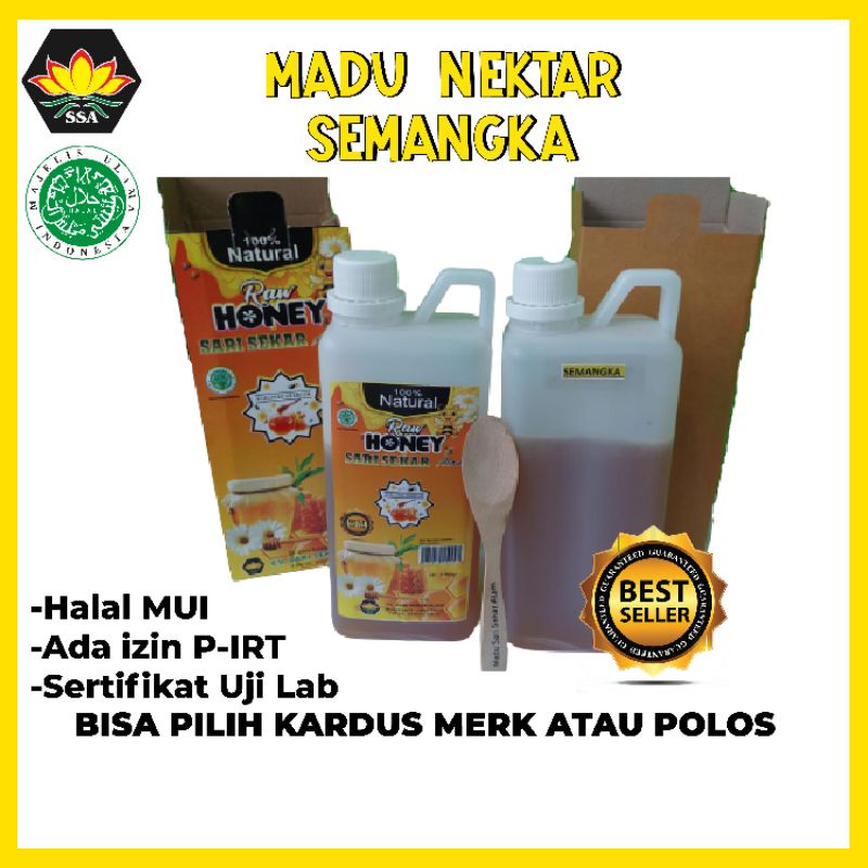 PROMO 1 Kg Raw honey/madu nektar bunga semangka free dus