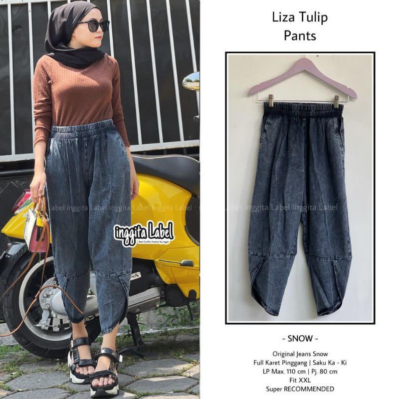 baggy jeans kiyoko celana panjang wanita