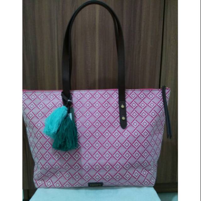 Tas Fossil Original - Fossil Jenna Tote Pink Multi
