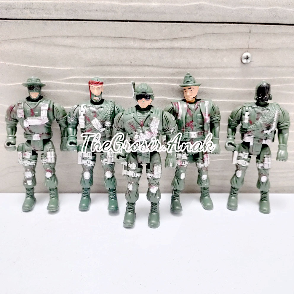 Combat Play Set Army Mainan Action Figure Pasukan Tentara Militer