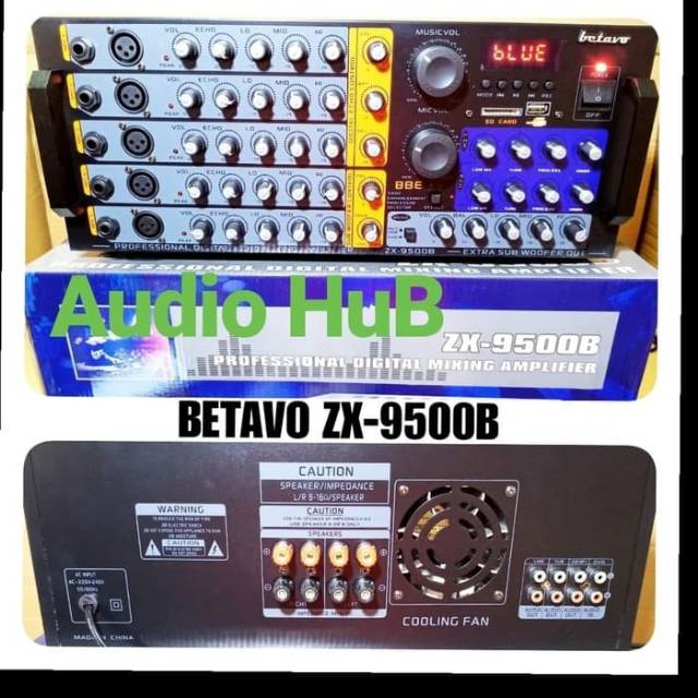 AMPLIFIER KARAOKE BETAVO ZX 9500B DIGITAL BETAVO ZX 9500 BLUETOOTH