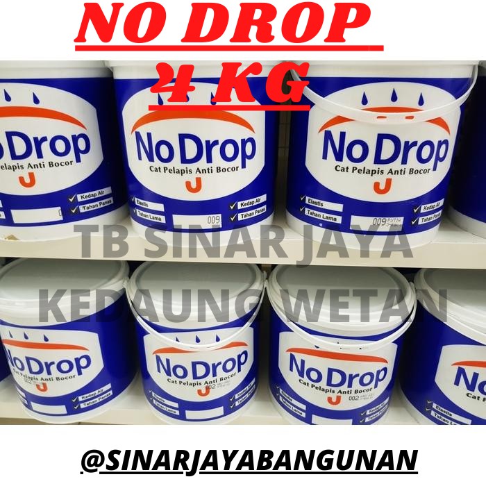 No Drop Galon 4 KG Warna Lengkap Cat  Pelapis Anti Bocor 