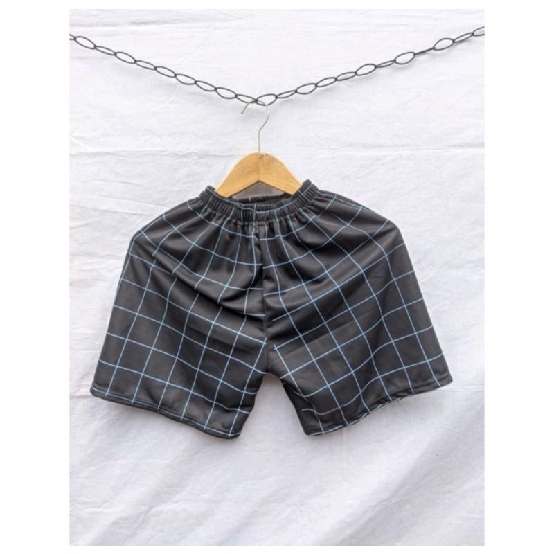 celana boxer tartan 1paket isi 5celana