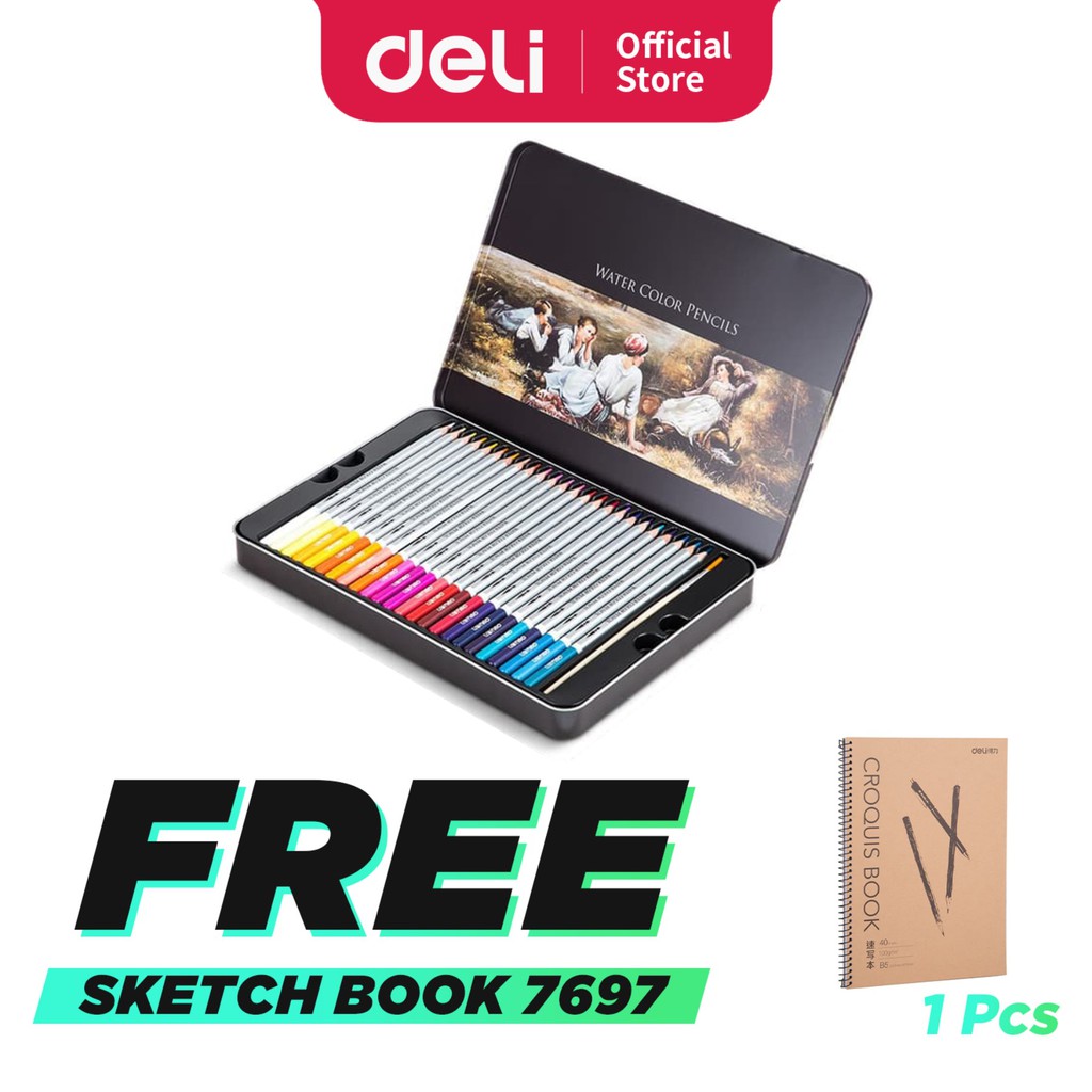 

Deli Pensil Warna 48 Warna PCS tidak beracun, dapat dicuci dan teknologi hybrid 6523
