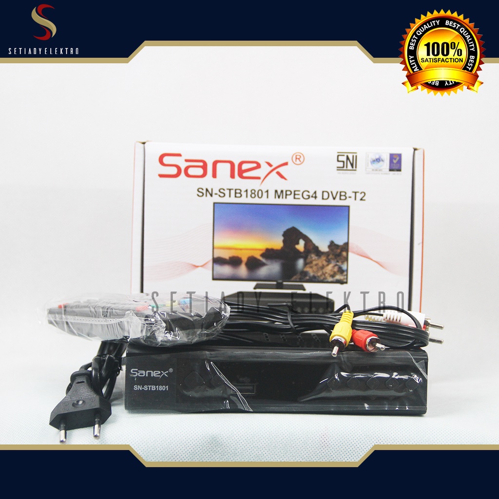 Set Top Box Digital SANEX DVB T2/digital tv box antena SN-STB1801 MP4