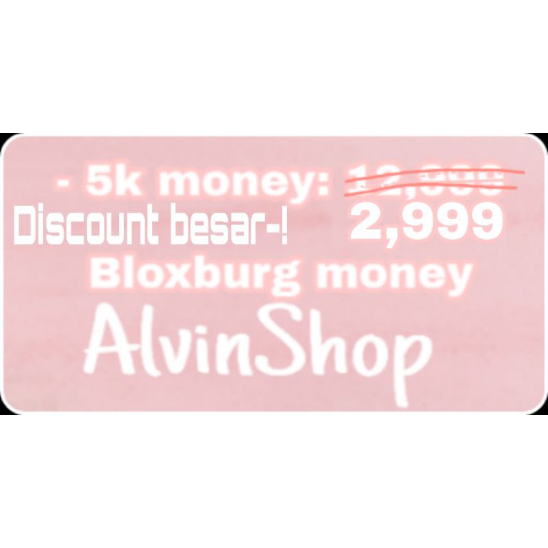 Bloxburg money 5k murah