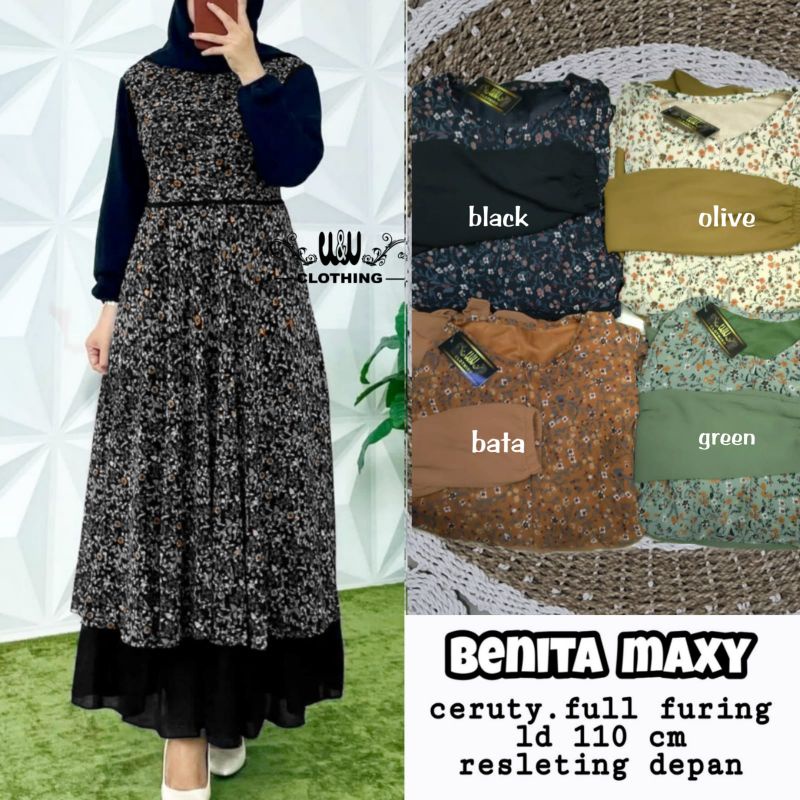 Fashion Ceruty Pesta Benita Maxy By W&W