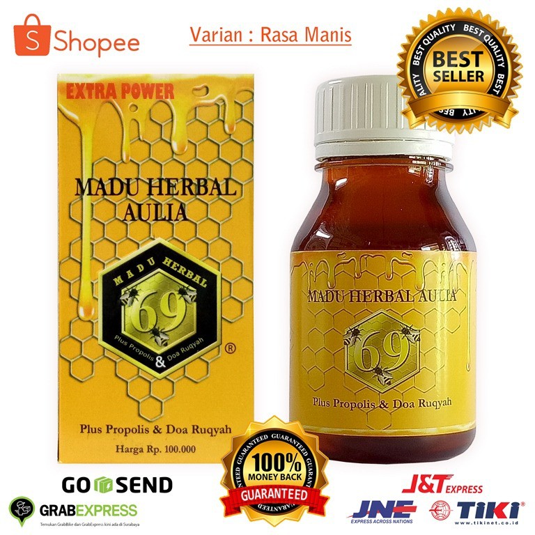 

Madu Herbal 69 Aulia Manis Plus Propolis Doa Rukyah