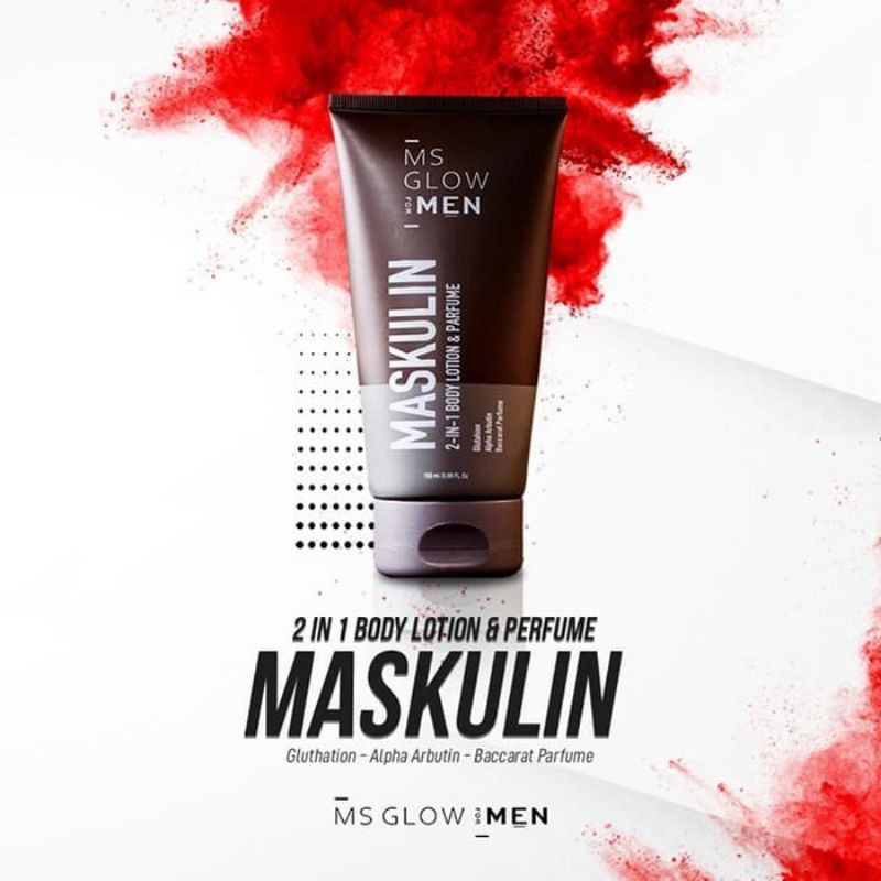 MASKULIN 2IN1 BODY LOTION &amp; PARFUME MS GLOW FOR MEN