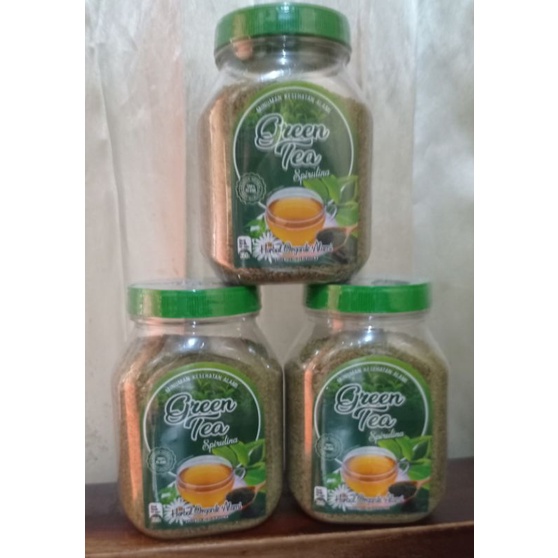 Jahe Merah GREENTEA Spirulina Anugeran kemasan toples 350 gram / Herbal Asli Indonesia