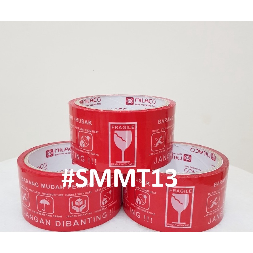 

48mm x 30M ISOLASI Isolatif Selotip LAKBAN FRAGILE / JANGAN DIBANTING