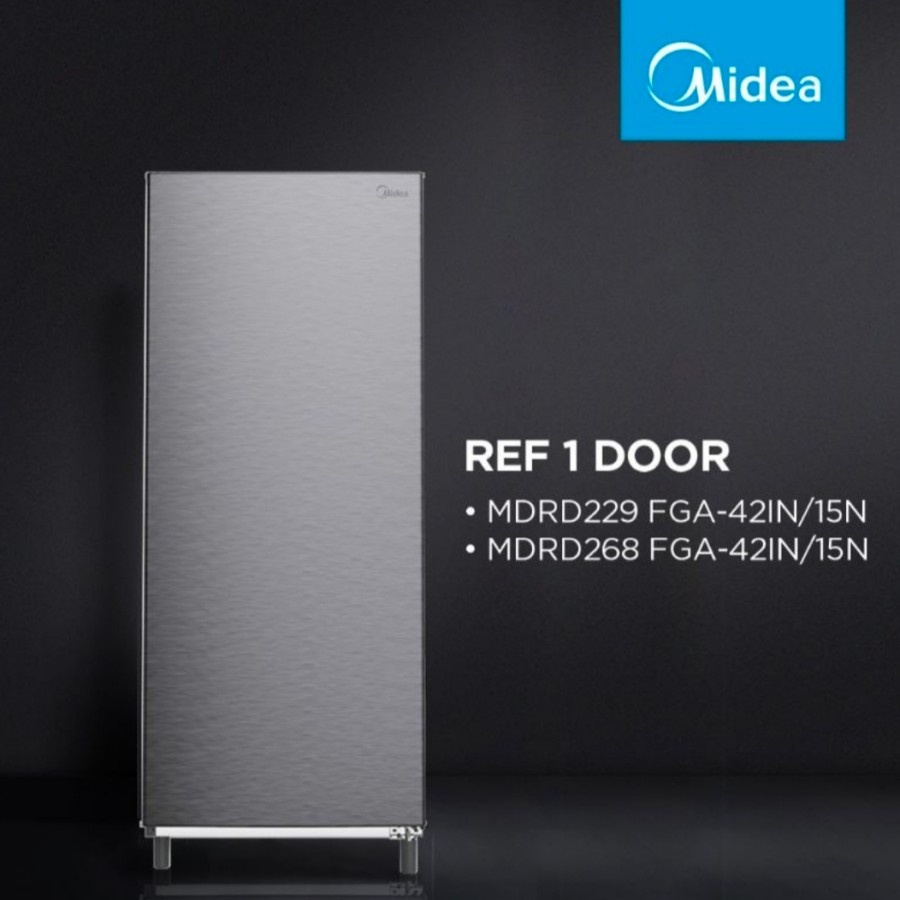 KULKAS 1 PINTU MIDEA MDRD-229FGA42-IN