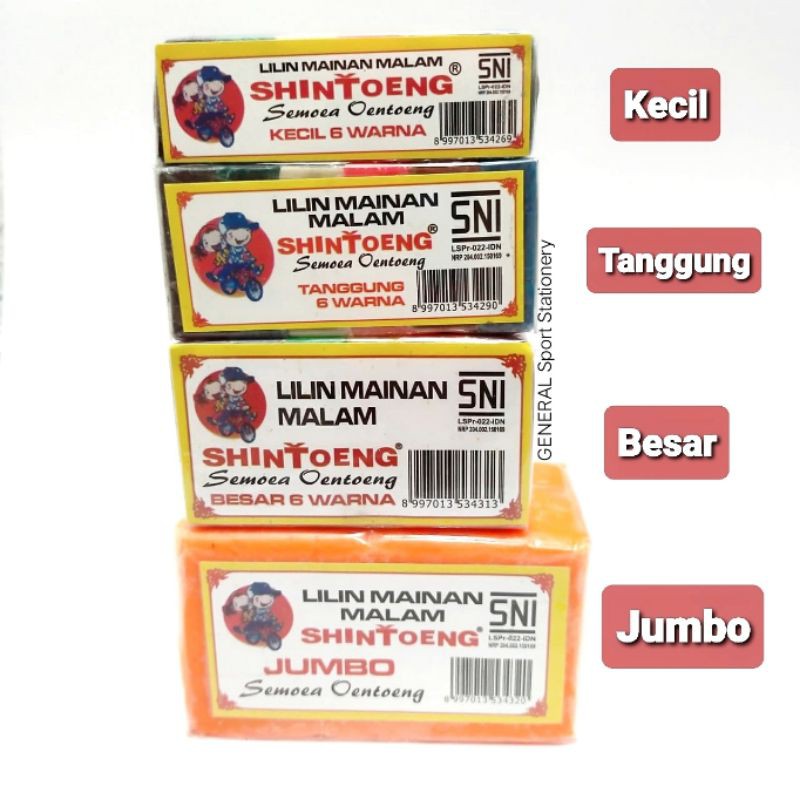 Lilin Mainan / Plastisin Shintoeng JUMBO