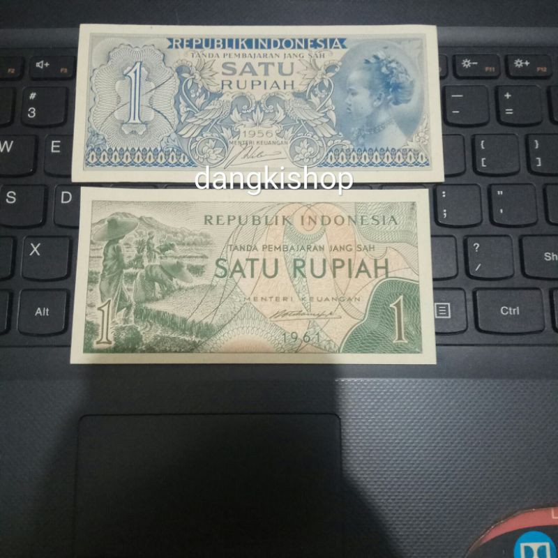 uang kuno mini set 1 rupiah gress