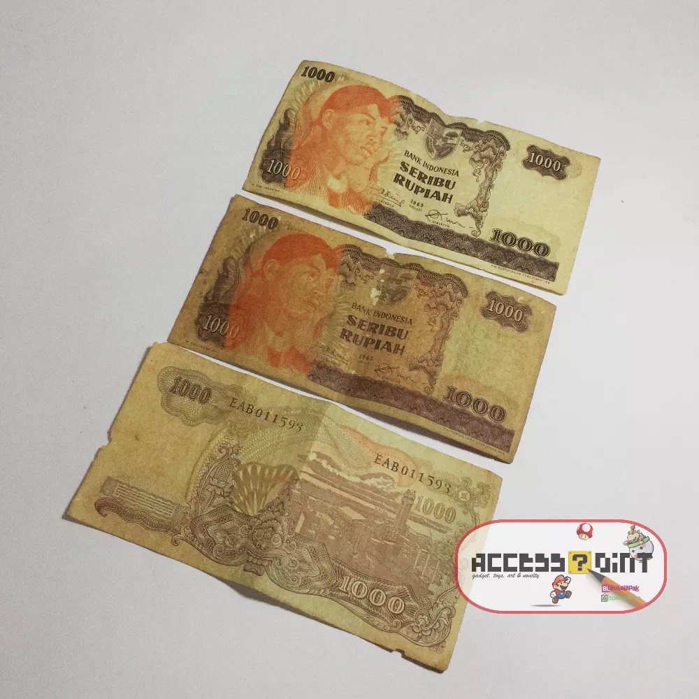 Uang Kuno 1000 Rupiah Tahun 1968