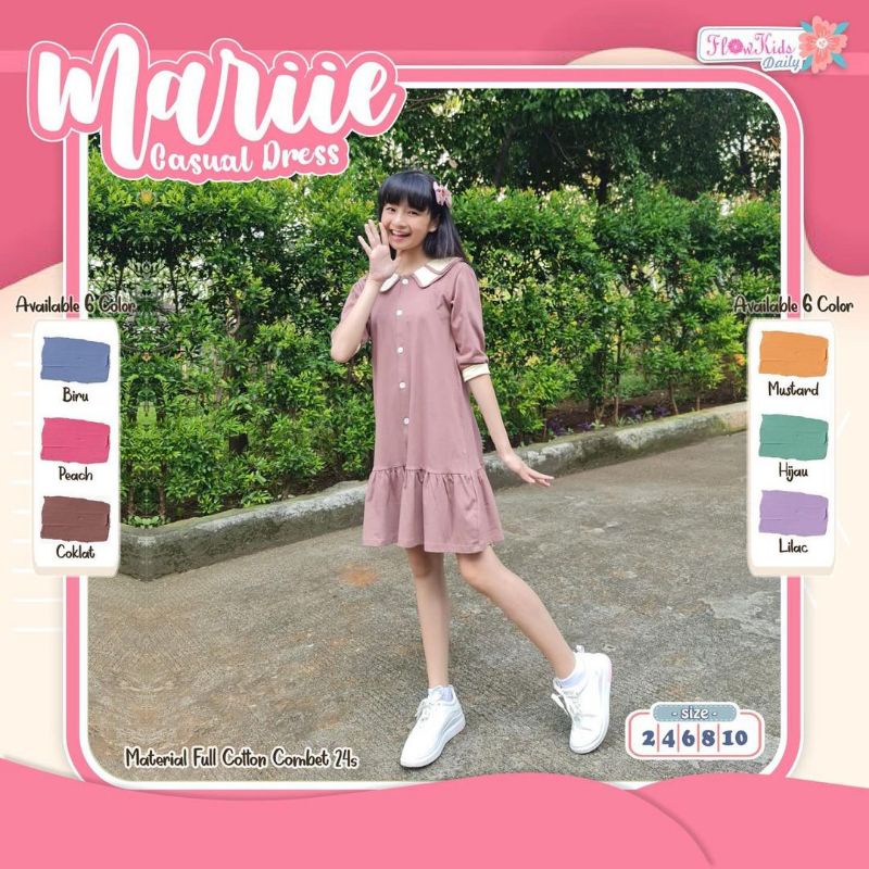 Marie dress anak perempuan by flowkids