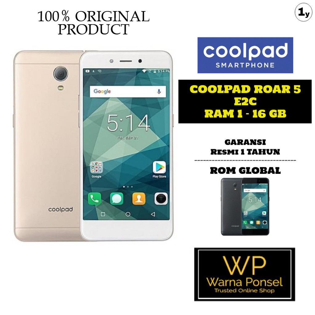 New Coolpad Roar 5 E2c 1 16gb Garansi Resmi 1 Tahun Shopee Indonesia