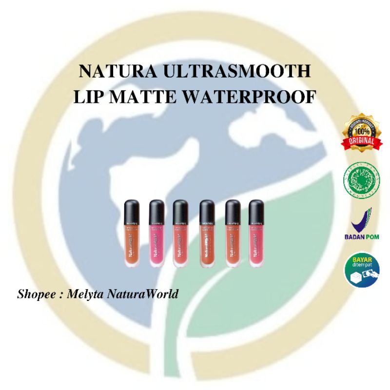 Lip Matte NaturaWorld Original 100% Tahan Hingga Hingga 16 Jam