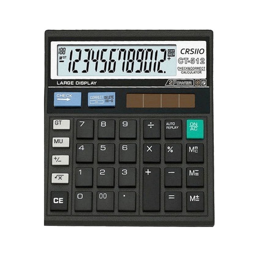 MKL -12 Digit Kalkulator Check / Kakulator Dagang Besar / Calculator CT 512 MURAH S020