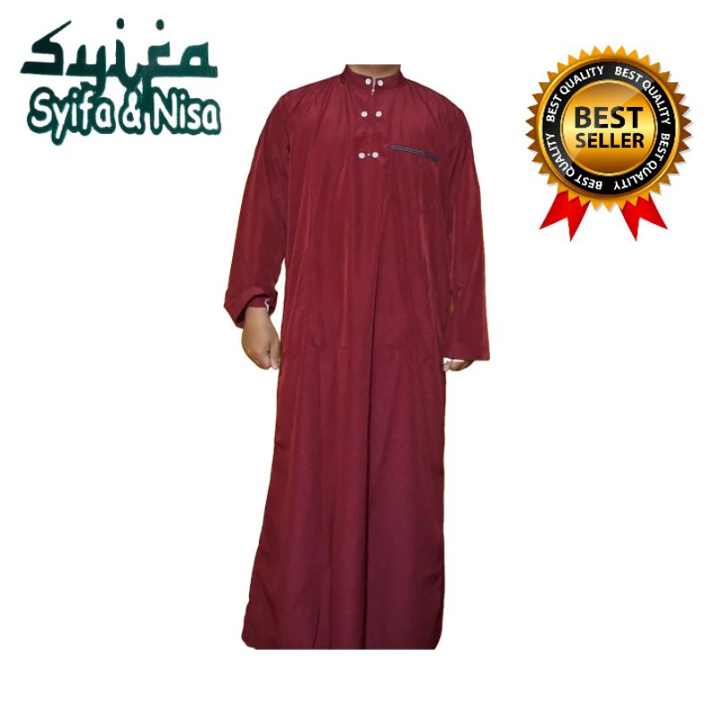 Termurah gamis jubah pria dewasa  al harbi Ukuran M, L, XL, XXL