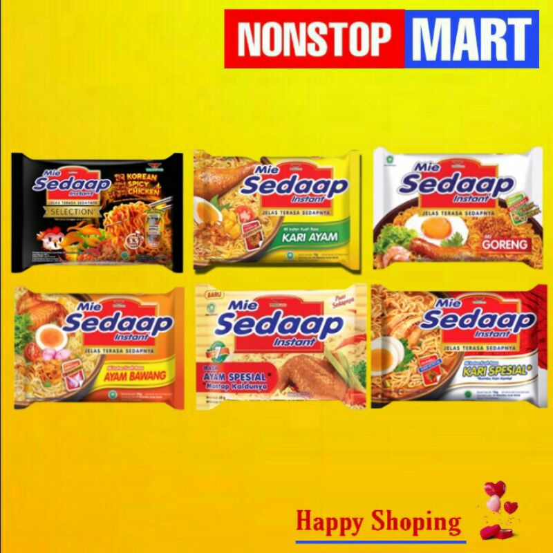 SEDAAP Mie Instan all varian rasa