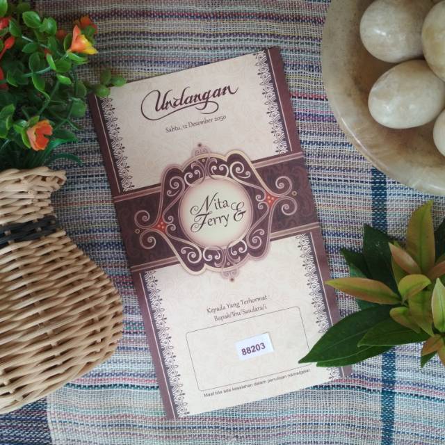 Cetak undangan pernikahan murah ERBA 88203