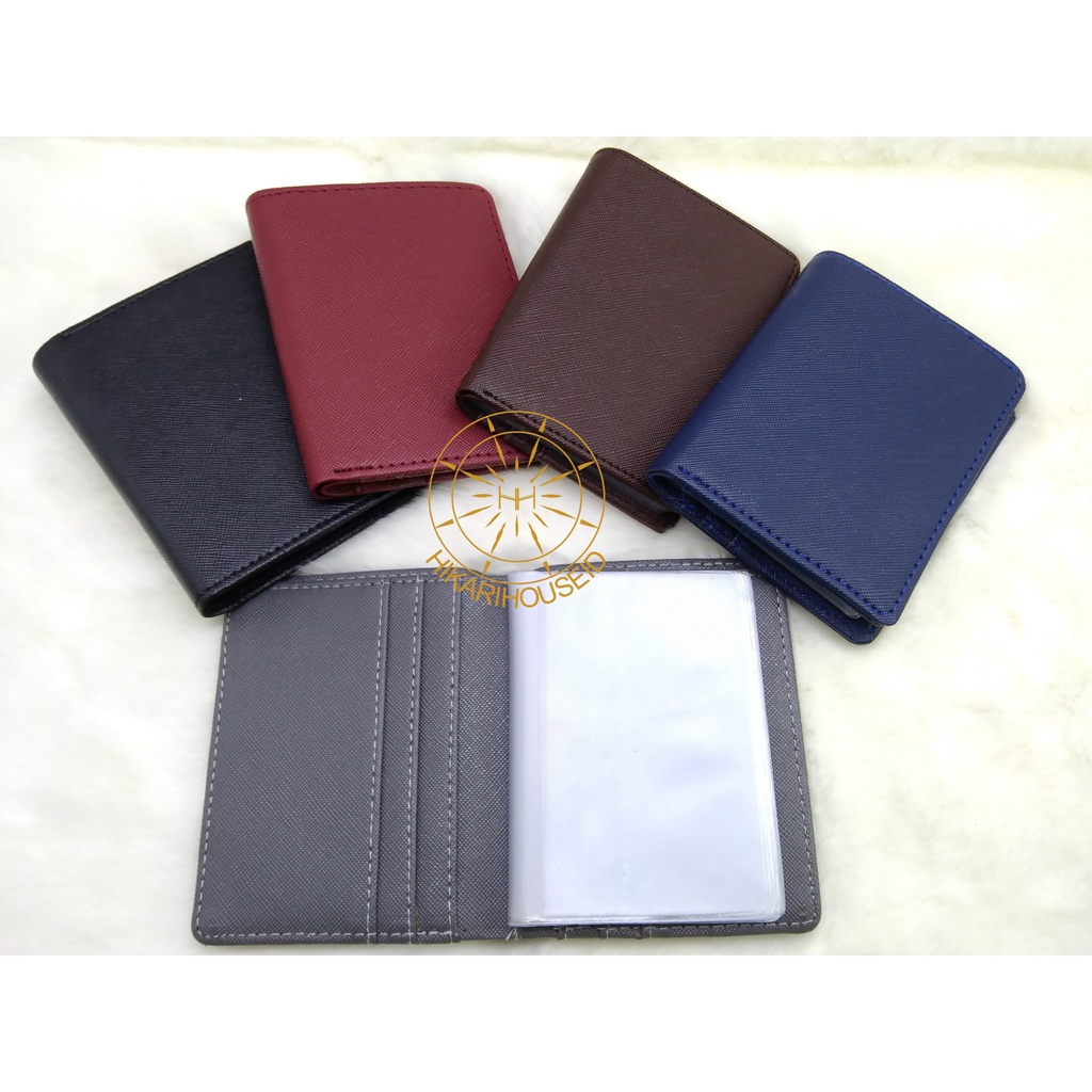 DOMPET KARTU KULIT | DOMPET KARTU PRIA WANITA | ALBUM 14 KARTU