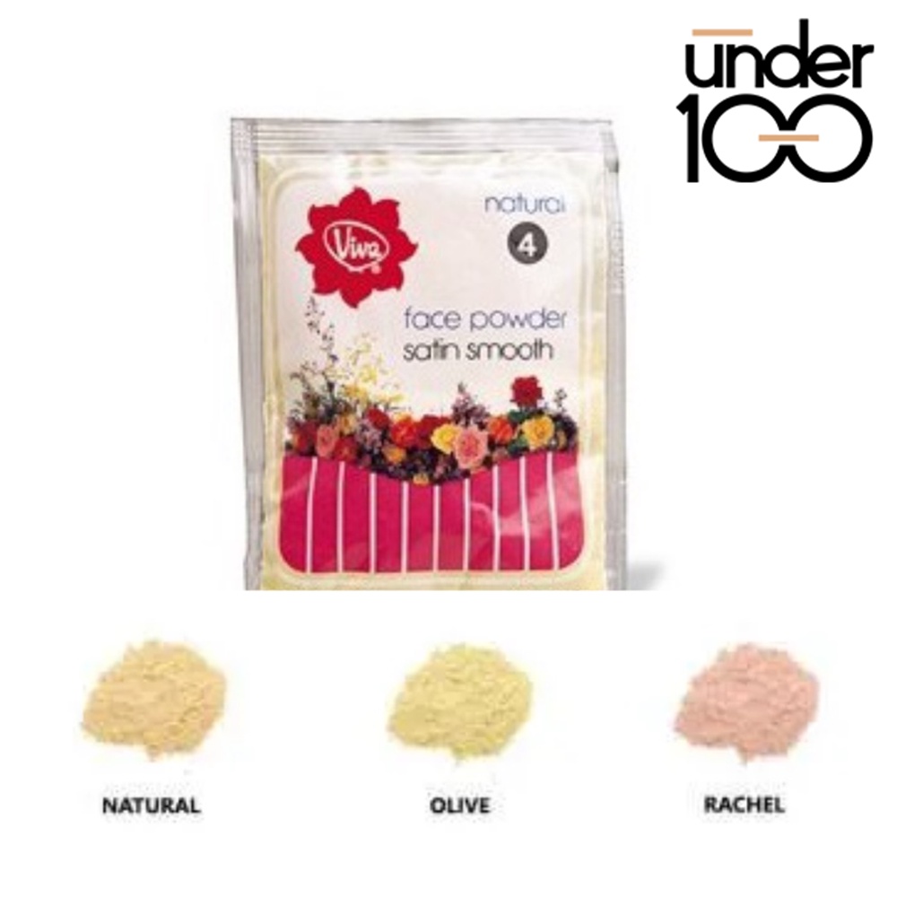 ❤ UNDER100 ❤ Viva 10 / 15 / 25g Face Powder Satin Smooth Zak Sachet refill bedak tabur Besar Mini Super