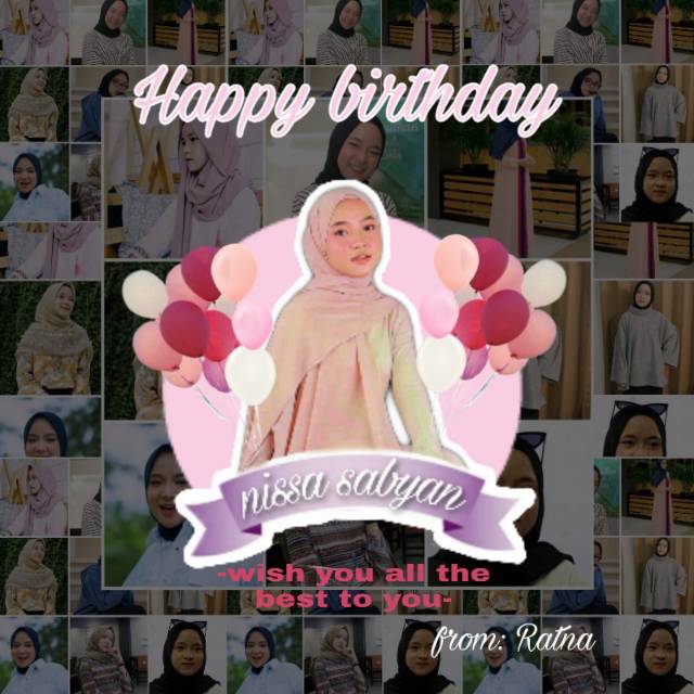 Edit foto mozaik untuk kado wisuda, ulang tahun birthday dll (sesuai permintaan)