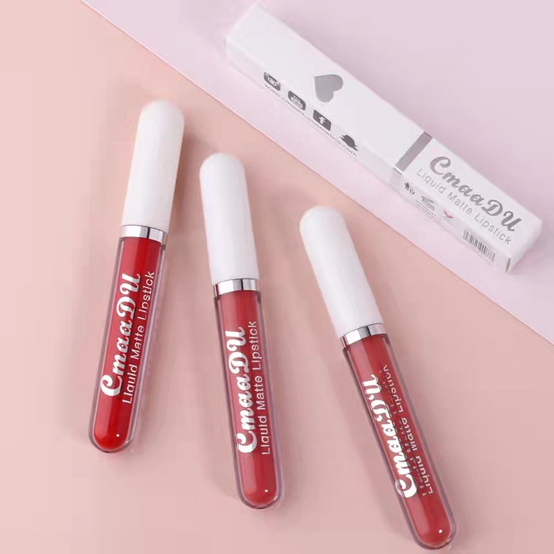 (COD)Lipstick Lip Gloss Melting Matte Lip Tint - Lipgloss Liptint Lipcream warna 18