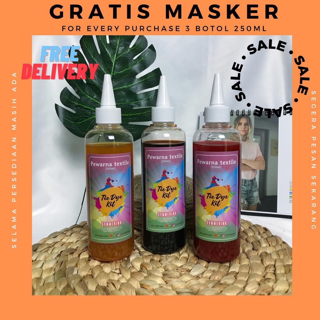 

GROSIR | Pewarna TIE DYE KIT 250ml Reseller Promo