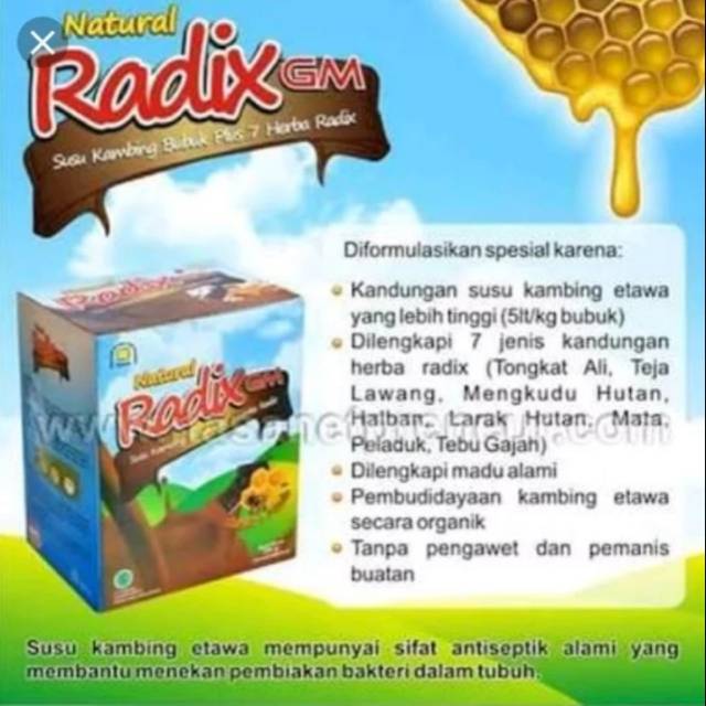 

DIJAMIN ASLI Natural Radix Susu Kambing Etawa