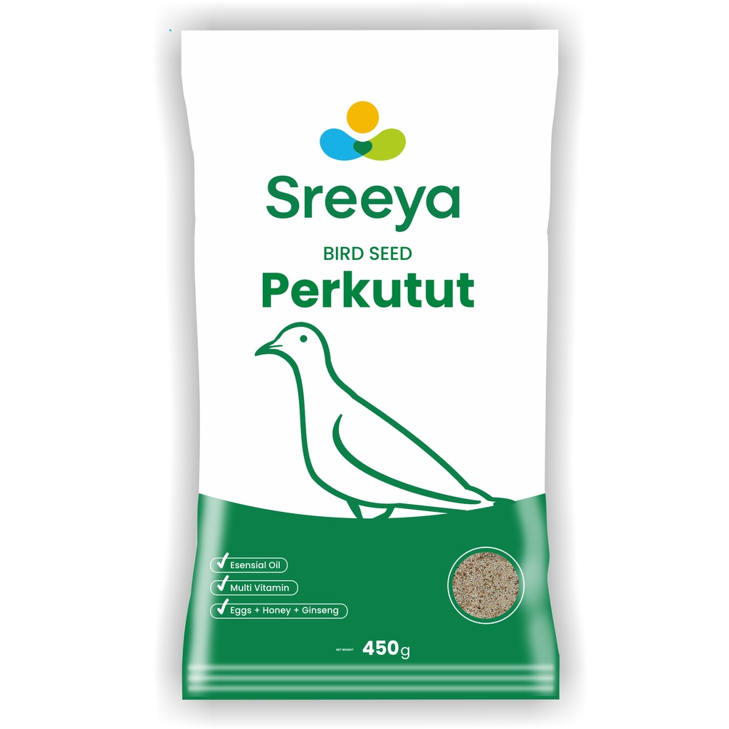 Sreeya Bird Seed Perkutut 450 g