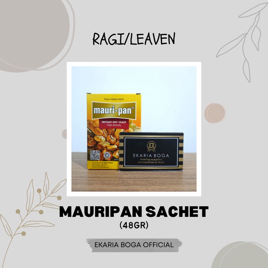 

RAGI | RAGI KERING INSTAN | PENGEMBANG ROTI | | MAURI-PAN | MAURIPAN SACHET 12GR