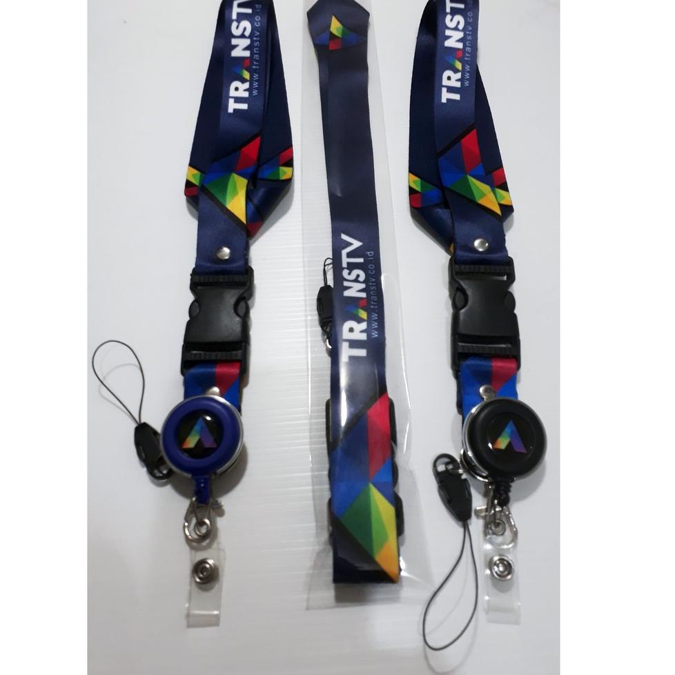 

[KODE PRODUK IWVMT9347] TRANSTV Lanyard ,Strap ID, HP/Flashdisk Printing Digital (Paket Lengkap Exclusive)