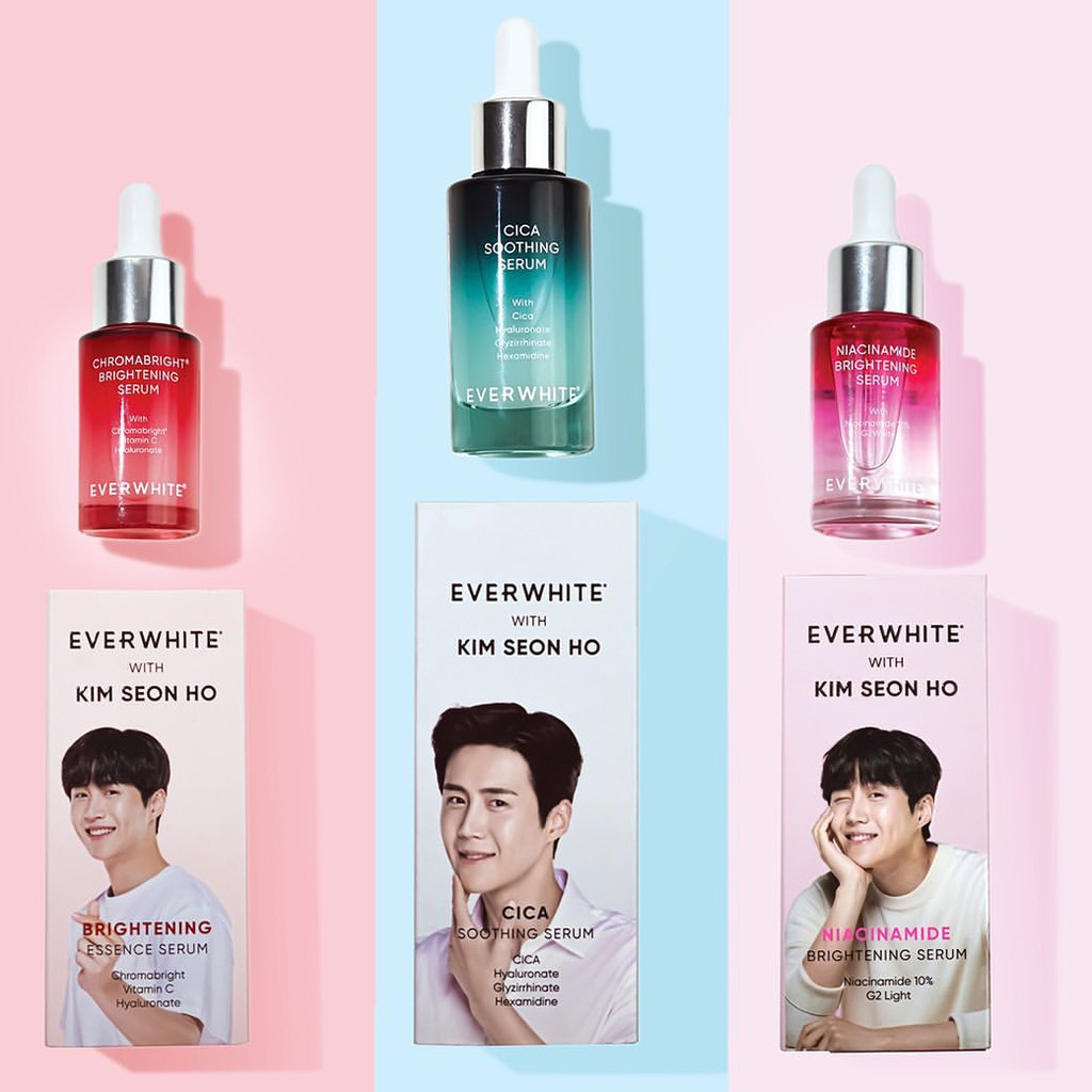 [BPOM] EVERWHITE KIM SEON HO SERUM CHROMABRIGHT | CICA | NIACINAMIDE