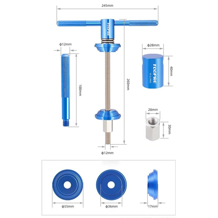 Alat pasang Press Headset cup &amp; BB Pressfit instalasi kunci tool sepeda